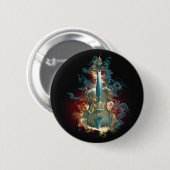 MUZIEK RONDE BUTTON 5,7 CM (Voorkant /achterkant)