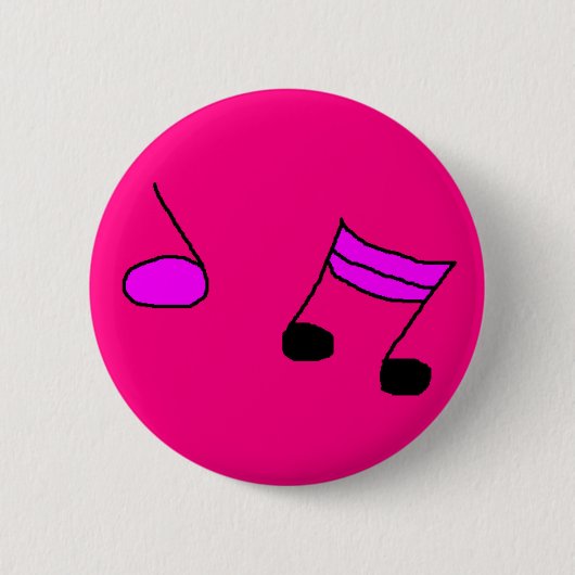 MUZIEK RONDE BUTTON 5,7 CM (Voorkant)
