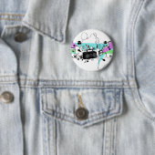 Muziek Ronde Button 5,7 Cm (In situ)