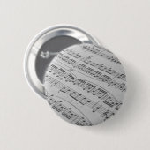 Muziek Ronde Button 5,7 Cm (Voorkant /achterkant)