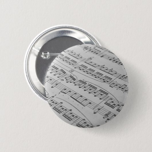 Muziek Ronde Button 5,7 Cm (Voorkant /achterkant)