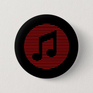 Muziek Ronde Button 5,7 Cm