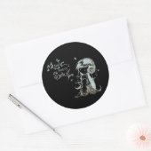 muziek ronde sticker (Envelop)