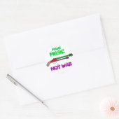 Muziek Ronde Sticker (Envelop)