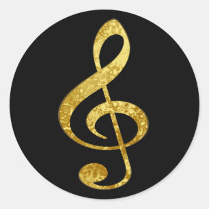 muziek ronde sticker