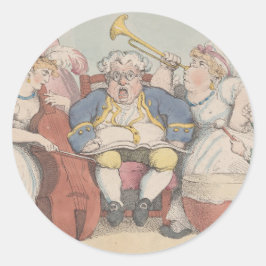 Muziek - Ronde Stickers voor Stationery