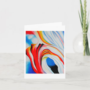 Muziek Roze en Blauw, Georgia O'Keeffe, Fine Art Kaart