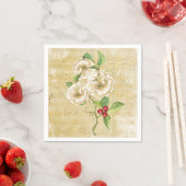  muziek, Rozen en kerstcadeautjes Servet (Insitu)