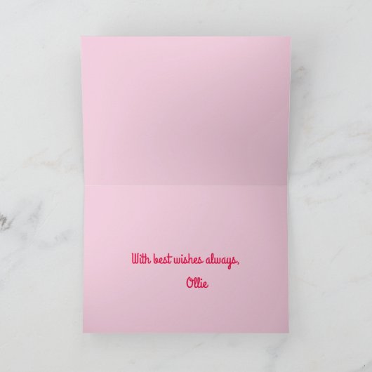 Muziek & Rozen Verjaardag Feestdagen Kaart (Binnen)