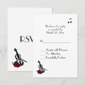 Muziek RSVP Kaartje (Voorkant / Achterkant)