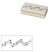 Muziek Rubber Stamp Rubberstempel (Gestempeld)