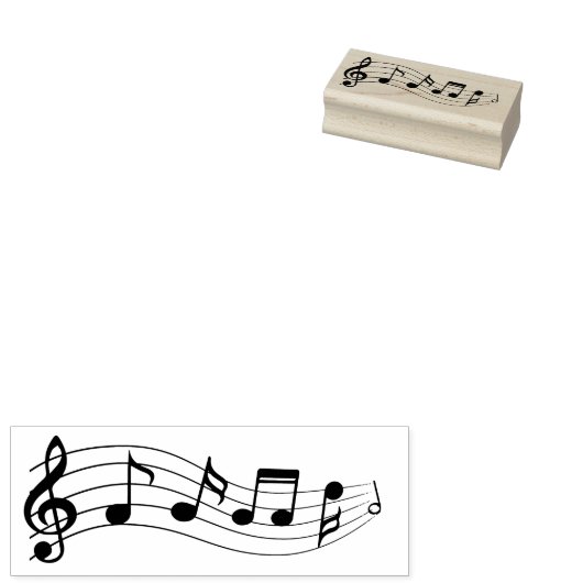 Muziek Rubberstempel (Gestempeld)