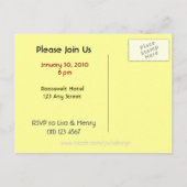 Muziek Save the Date Briefkaart (Achterkant)
