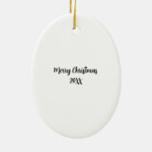 Muziek Scanbare Code Onze Lied Koppel Kerstmis Keramisch Ornament (Achterkant)