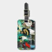 Muziek schilderen "New Orleans Jazz" Bagagelabel (Voorkant verticaal)