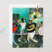 Muziek schilderen "New Orleans Jazz" Briefkaart (Voorkant / Achterkant)
