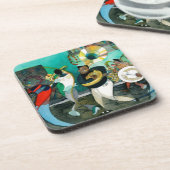 Muziek schilderen "New Orleans Jazz" Onderzetter (Linkerzijde)