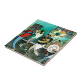 Muziek schilderen "New Orleans Jazz" Tegeltje (Zijkant)