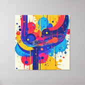 Muziek schildert emotie canvas afdruk (Voorkant)