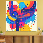 Muziek schildert emotie canvas afdruk (Insitu (Woonkamer))