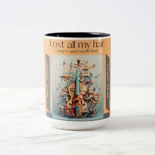 Muziek school Muziek accessoires Muziek boeken Muz Tweekleurige Koffiemok