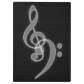 Muziek - Schoonmaakbord voor handbagage en voetafd Klembord (Achterkant)