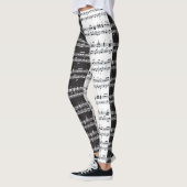 Muziek score ontwerp leggings (Links)