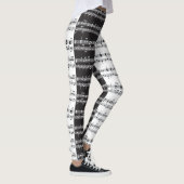 Muziek score ontwerp leggings (Rechts)