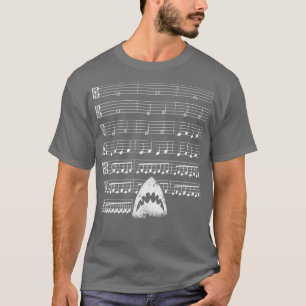 Muziek Shark FunnyVoor muziekcover T-shirt