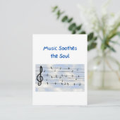 Muziek simuleert de sol op een feestdagenkaart (Staand voorkant)