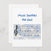 Muziek simuleert de sol op een feestdagenkaart (Voorkant / Achterkant)