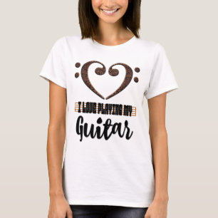 Muziek Sleutel Hart Ik Houd Van Mijn Gitaar Spelen T-shirt