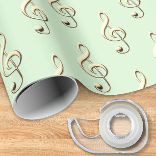 Muziek Sleutel Muzikaal Symbool Muziek Liefhebber Cadeaupapier