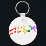 Muziek Sleutelhanger<br><div class="desc">Muzieknoten</div>