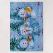 muziek sneeuw mensen puzzel (Verticaal)