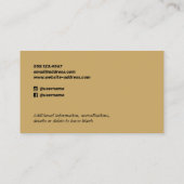 Muziek Songwriter Muzikant Foto Retro Rustic Visitekaartje (Achterkant)