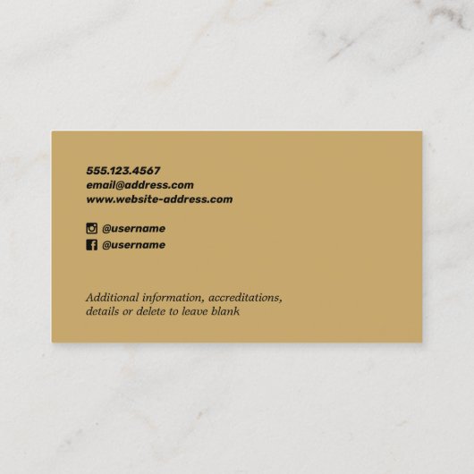 Muziek Songwriter Muzikant Foto Retro Rustic Visitekaartje (Achterkant)