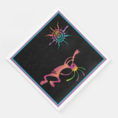 Muziek Southwestern Kleurrijke Kokopelli servetten (Hoek)