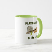 Muziek spelen is mijn leven mok (Voorkant rechts)