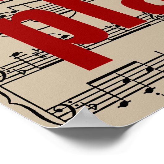 muziek spelen poster (Hoek)