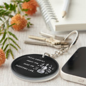 MUZIEK SPOELT HET STOF VAN HET DAGELIJKS LEVEN WEG SLEUTELHANGER (Voorkant Rechts)