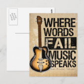 Muziek spreekt briefkaart (Voorkant / Achterkant)