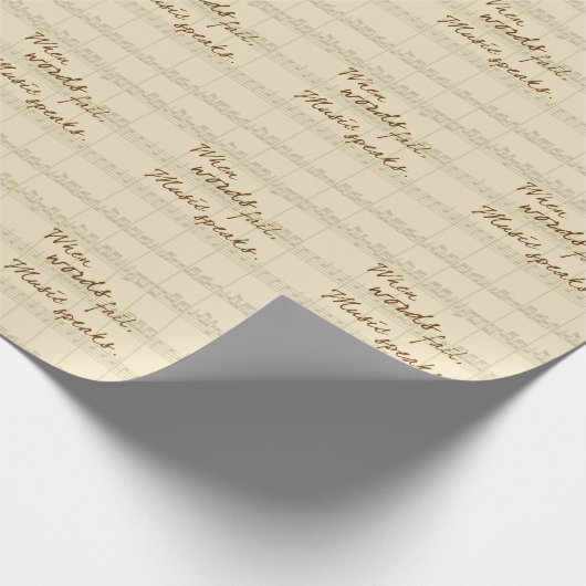 Muziek spreekt cadeaupapier (Hoek)