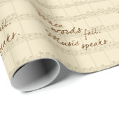 Muziek spreekt cadeaupapier (Rol Hoek)