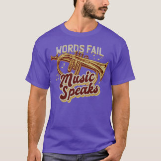 Muziek spreekt Flugel Horn boy T-shirt