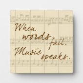 Muziek spreekt fotoplaat (Voorkant)