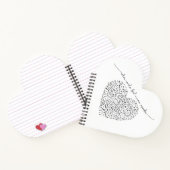 Muziek spreekt het hart (zwarte tekst) Aangepaste  Notitieboek (Binnen)