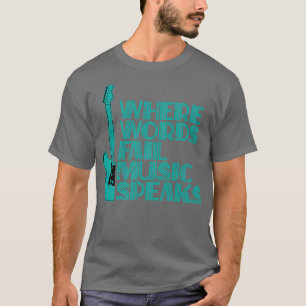 Muziek spreekt I Guitar rock metal Premium T-shirt