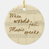 Muziek spreekt keramisch ornament (Achterkant)