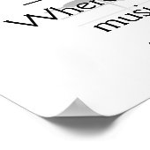 Muziek spreekt - kunstafdrukken poster (Hoek)